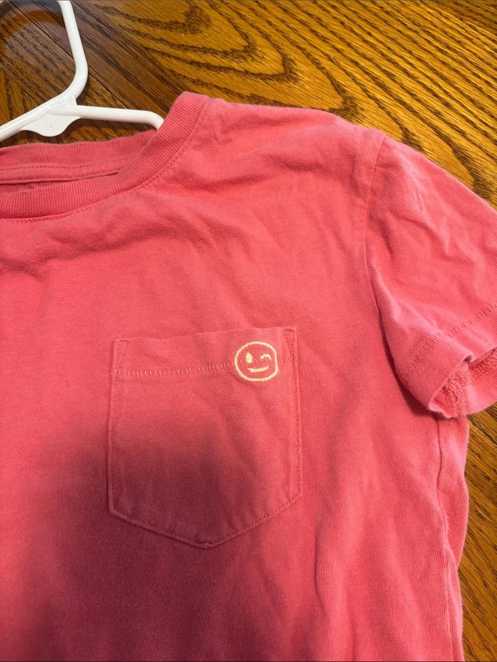 GAP Coral Pink Short Sleeve Pocket Tee